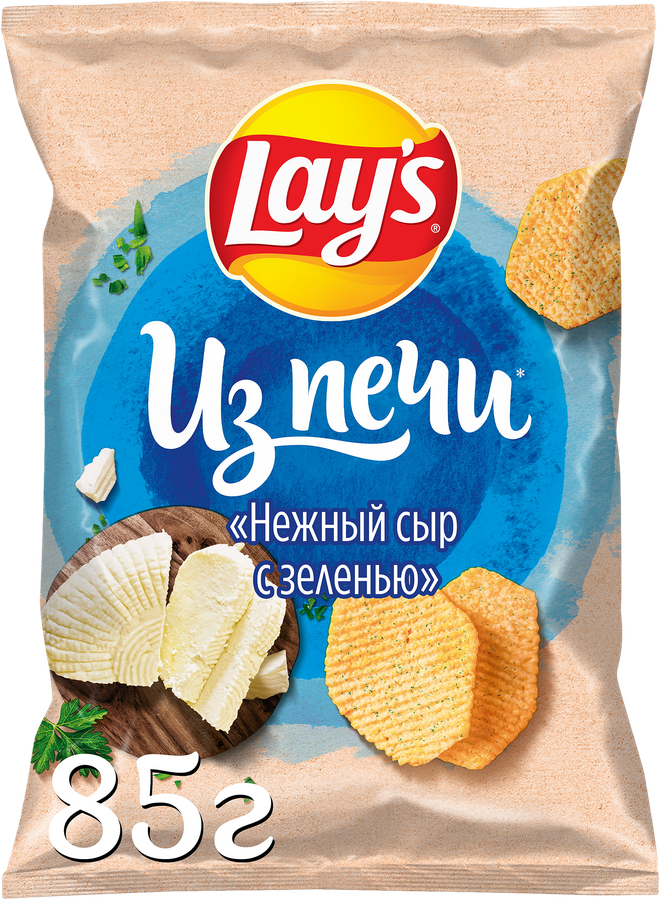 Чипсы картофельные LAY'S Нежный сыр с зеленью, 85г