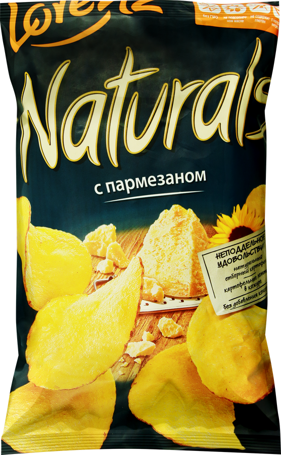 Чипсы картофельные NATURALS с пармезаном, 100г