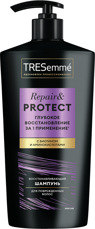 Шампунь для волос TRESEMME Repair and protect восстанавливающий с биотином, 650мл