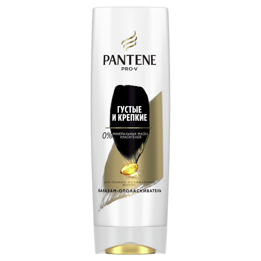 Бальзам-ополаскиватель для тонких, ослабленных волос PANTENE Густые и крепкие, 360мл