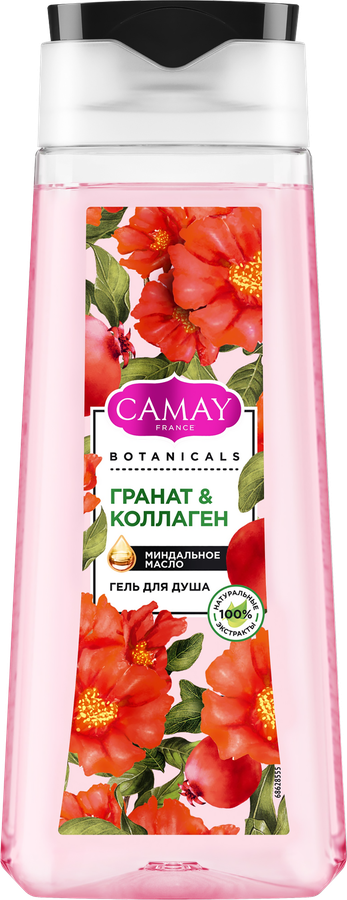 Гель для душа CAMAY Botanicals Цветы граната, 250мл