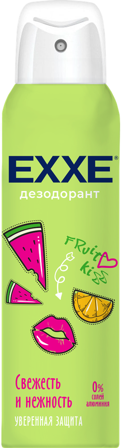 Дезодорант-спрей женский EXXE Fruit kiss Свежесть и нежность, 150мл