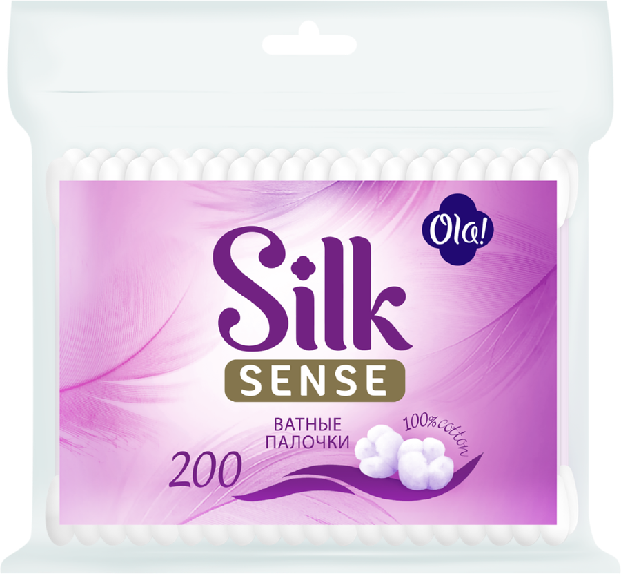 Палочки ватные OLA! Silk sense, 200шт