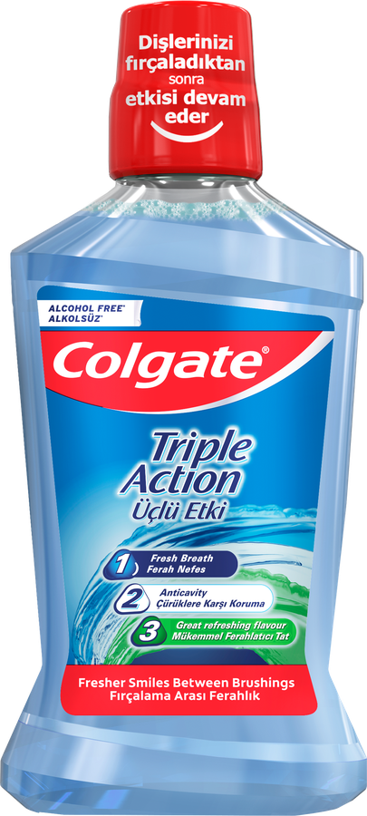 Ополаскиватель для полости рта COLGATE Тройное Действие, 500мл