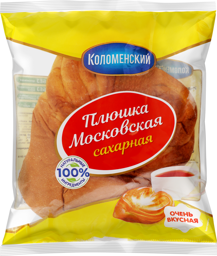 Плюшка сдобная КОЛОМЕНСКОЕ Московская сахарная, 150г