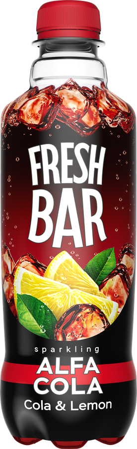 Напиток FRESH BAR Alfa cola сильногазированный, 0.48л