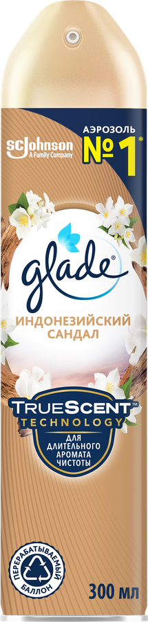 Освежитель воздуха GLADE Индонезийский сандал, 300мл