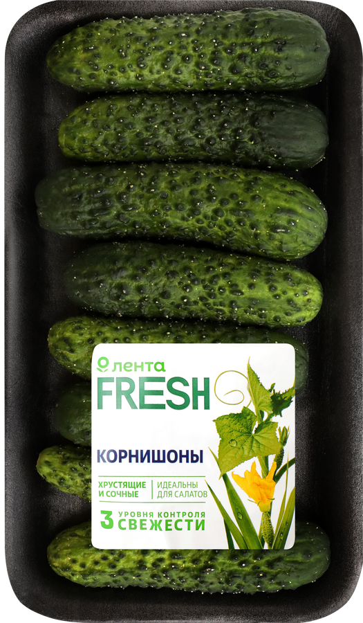 Огурцы ЛЕНТА FRESH корнишоны, 300г