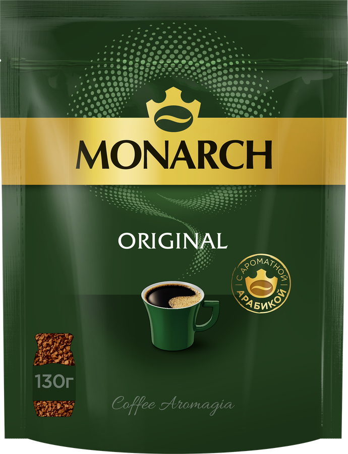 Кофе растворимый MONARCH Original натуральный сублимированный, 130г