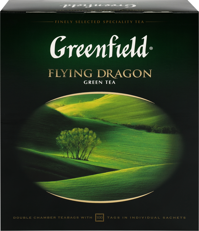 Чай зеленый GREENFIELD Flying Dragon, 100пак