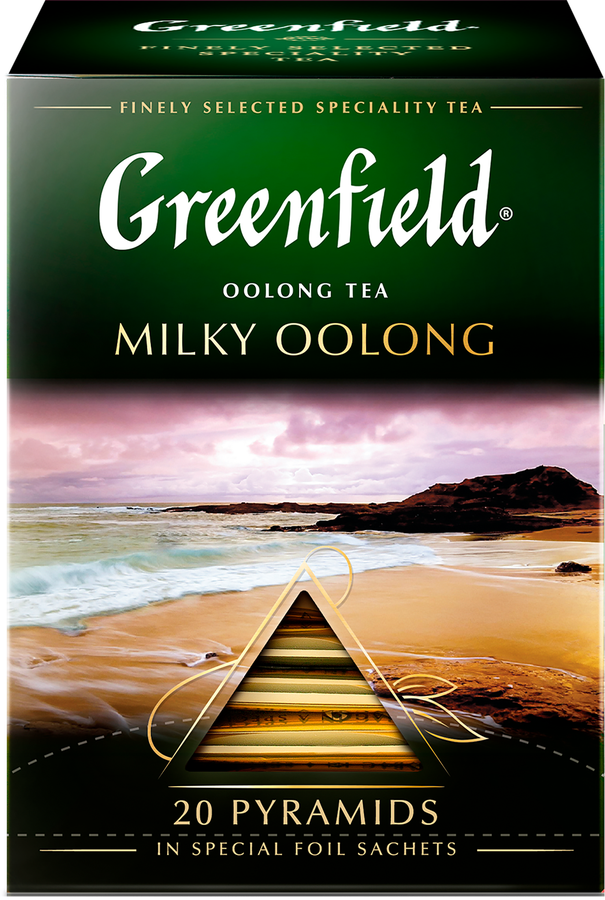 Чай зеленый GREENFIELD Milky Oolong Китайский с ароматом молока, 20пир