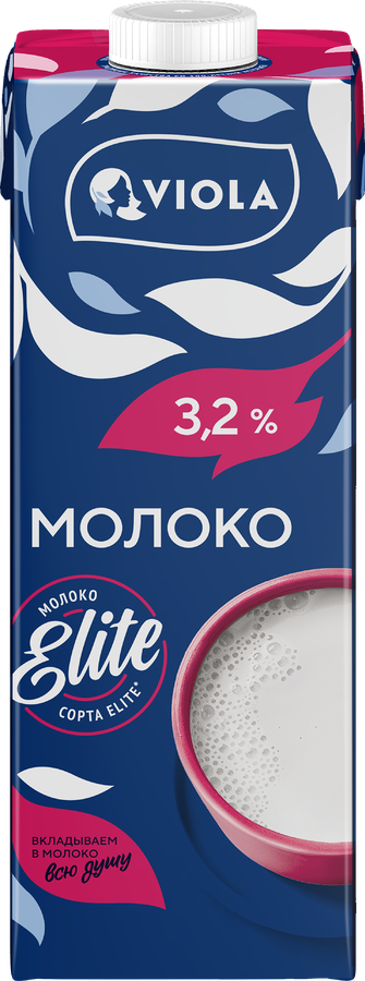 Молоко VIOLA UHT 3,2%, без змж, 1000г