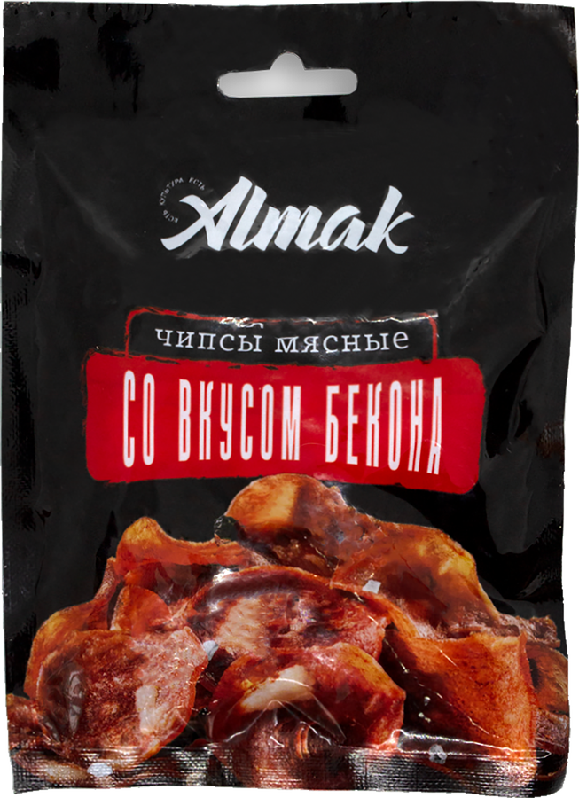 Чипсы мясные сыровяленые ALMAK со вкусом бекона, 30г