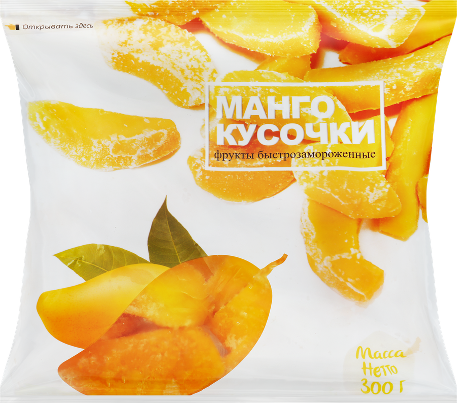 Манго замороженное LAVIFOOD кусочки, 300г