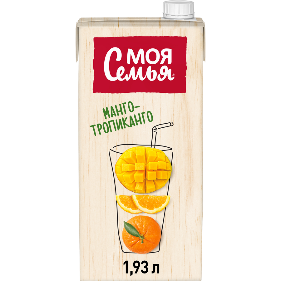 Напиток сокосодержащий МОЯ СЕМЬЯ Манго-Тропиканго, 1.93л