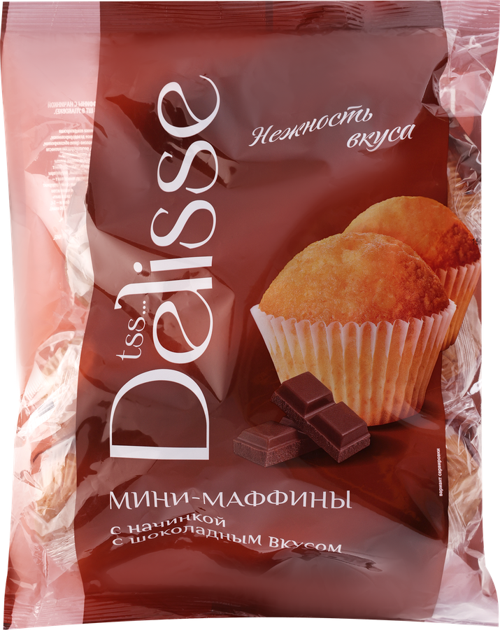 Мини-маффины DELISSE с шоколадным вкусом, 465г