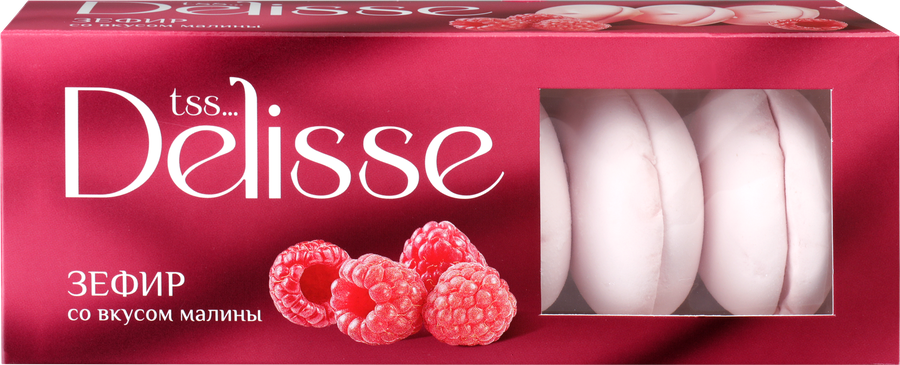 Зефир DELISSE со вкусом малины, 210г