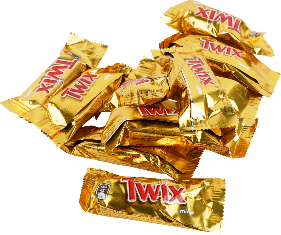 Конфеты TWIX Minis с печеньем и карамелью, покрытые молочным шоколадом, весовые