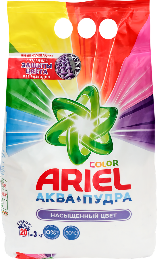 Стиральный порошок для цветного белья ARIEL Color, автомат, 3кг