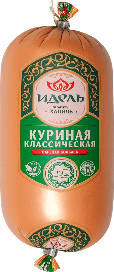 Колбаса вареная ИДЕЛЬ Классическая куриная, 500г