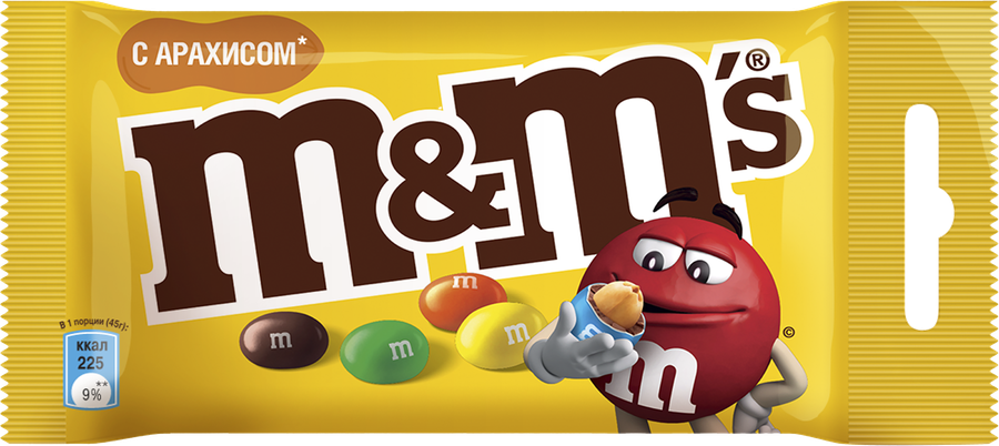 Драже M&M'S С арахисом, 45г