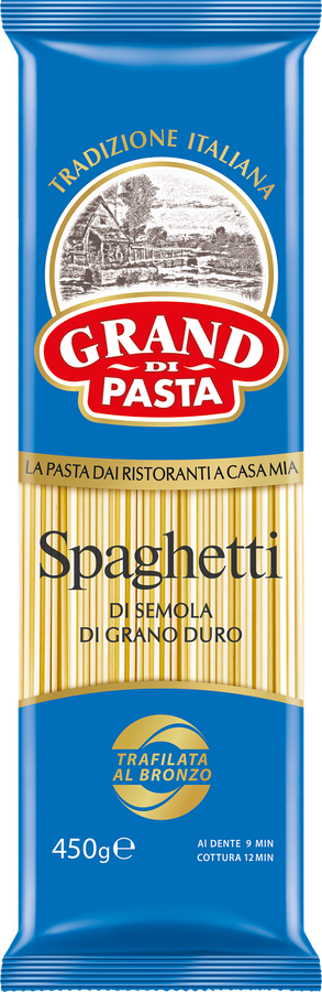 Макароны GRAND DI PASTA Спагетти, 450г