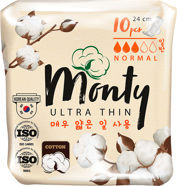 Прокладки MONTY Ultra Thin Normal Plus, 10шт