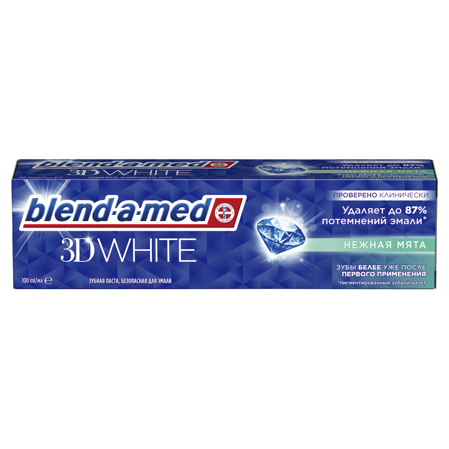 Зубная паста BLEND-A-MED 3D White Нежная мята, 100мл