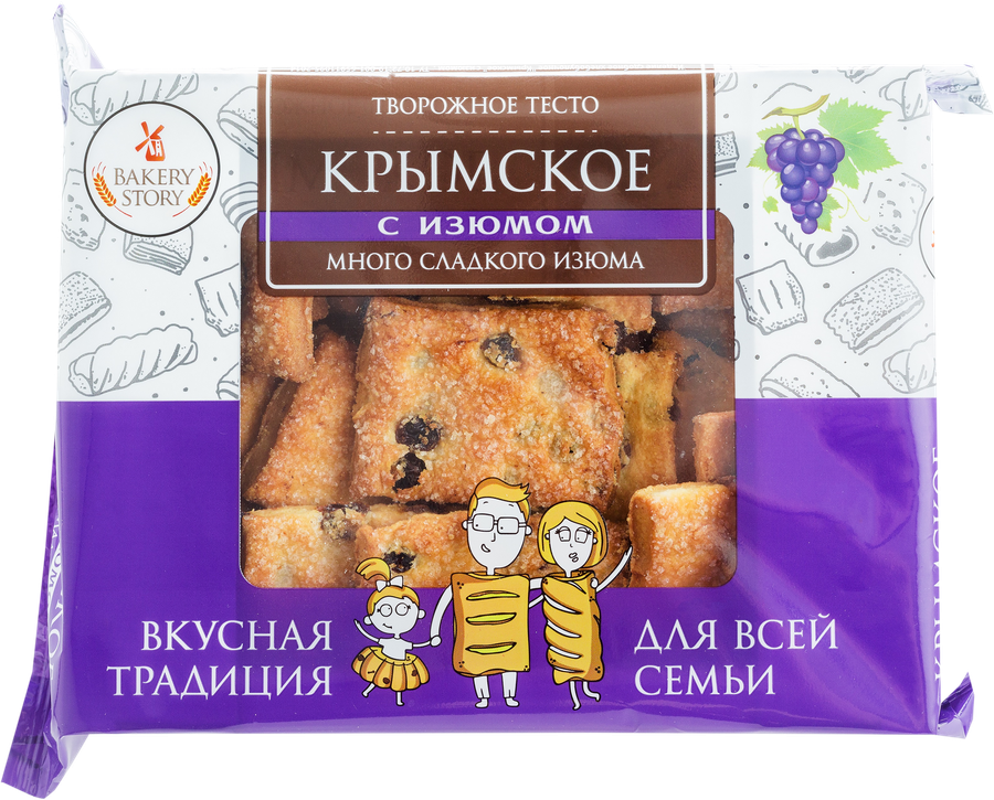 Печенье BAKERY STORY Крымское с изюмом, 500г