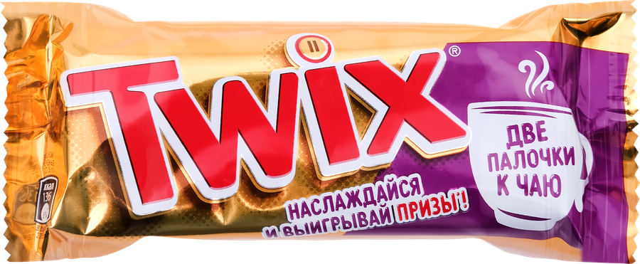 Батончик шоколадный TWIX, 55г