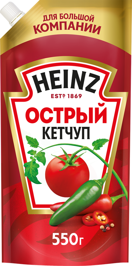 Кетчуп HEINZ Острый, 550г