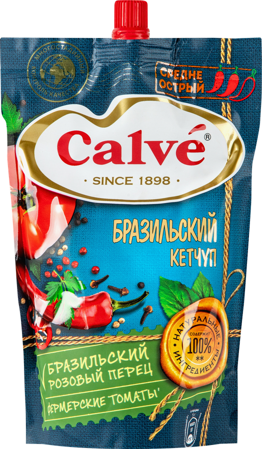 Кетчуп CALVE Бразильский острый, 350г