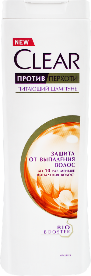 Шампунь против перхоти и выпадения волос CLEAR Vita Abe Защита, 400мл