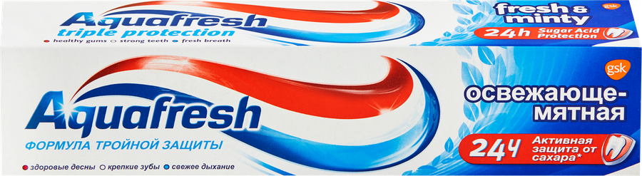 Зубная паста AQUAFRESH Total Care Освежающе-мятная, 100мл