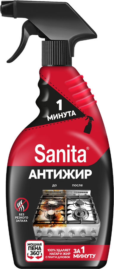 Средство для чистки кухни SANITA 1 минута, 500мл