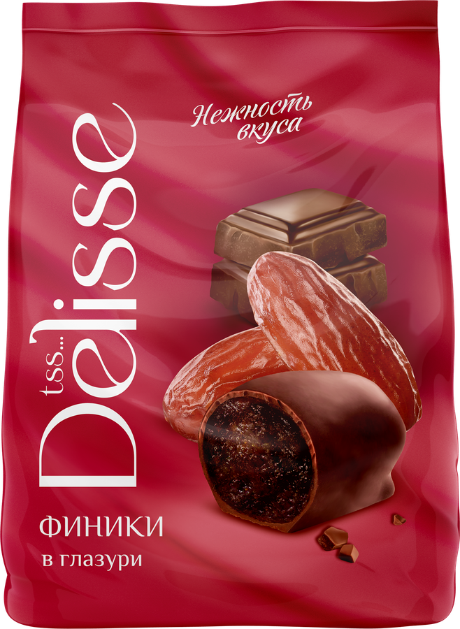 Конфеты DELISSE Финики в глазури, 200г