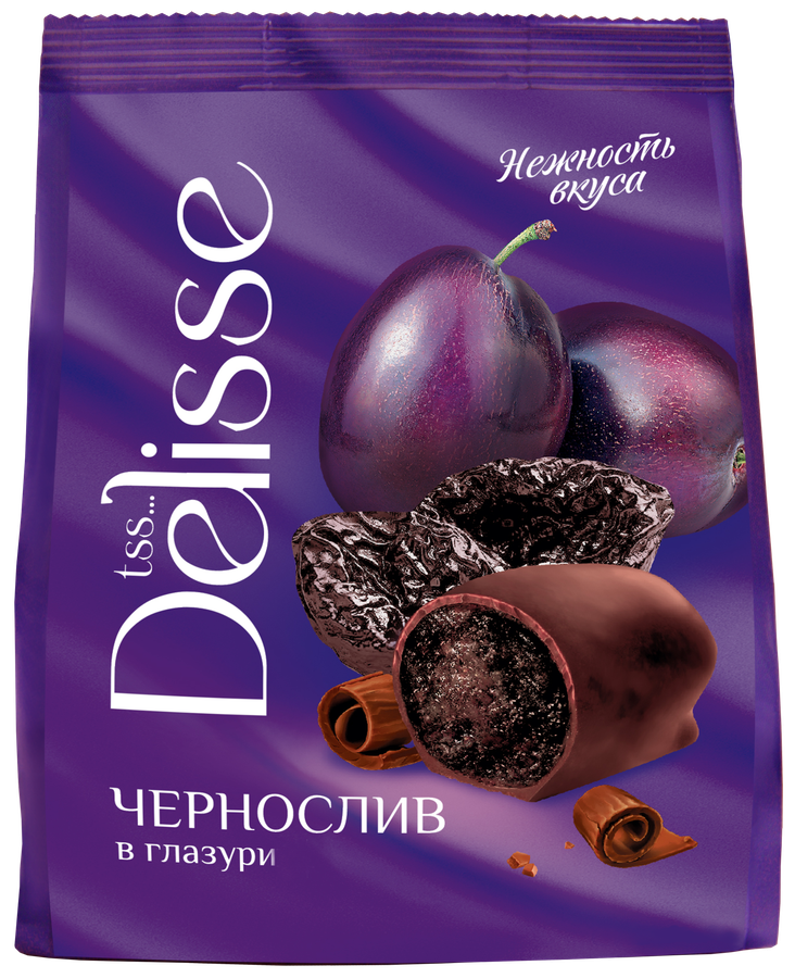 Конфеты DELISSE чернослив в глазури, 200г