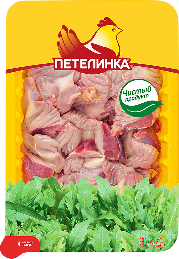 Желудки куриные ПЕТЕЛИНКА, 500г