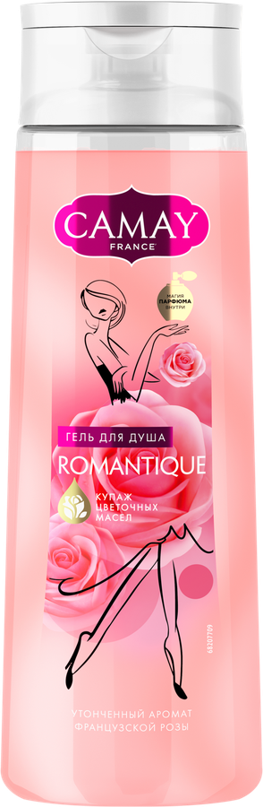 Гель для душа CAMAY Romantique с ароматом французской розы, 250мл