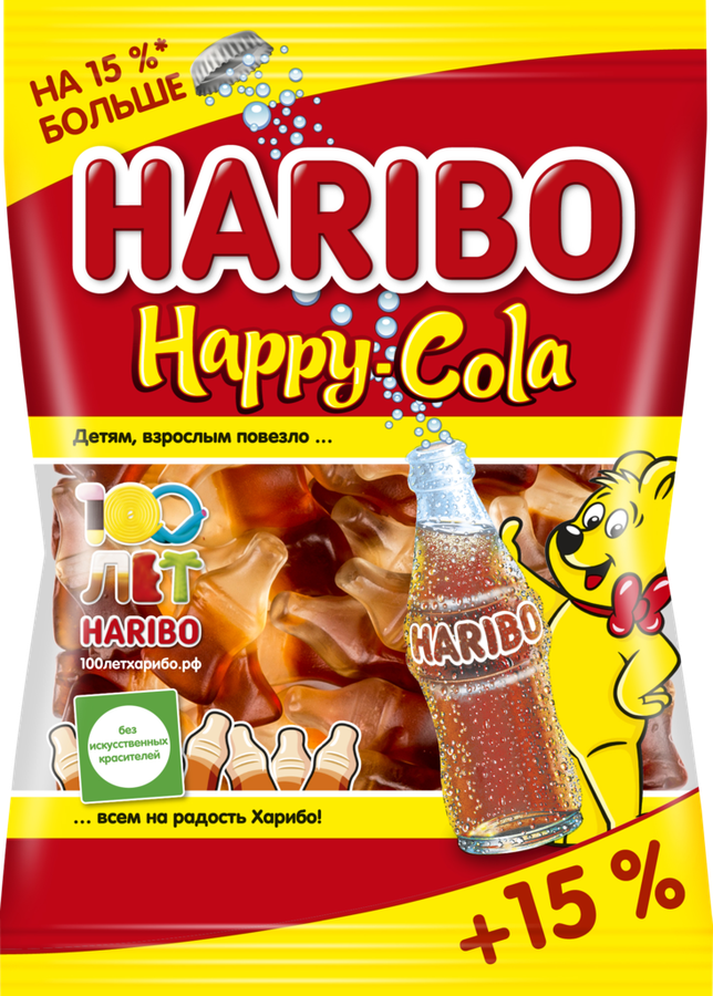 Мармелад жевательный HARIBO Happy Cola, 80г