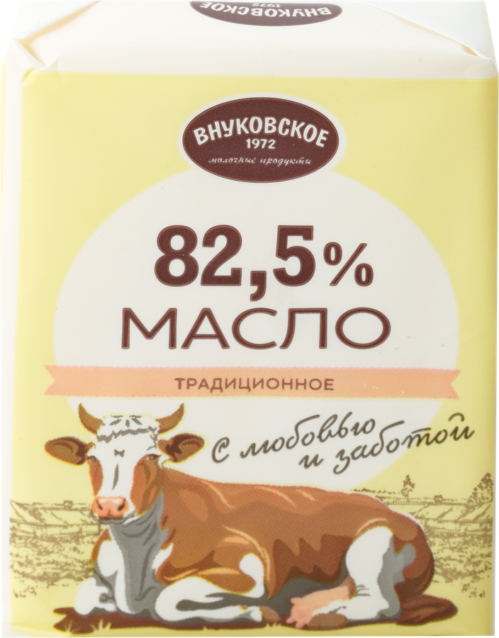 Масло сладкосливочное ВНУКОВСКОЕ Традиционное 82,5%, без змж, 180г