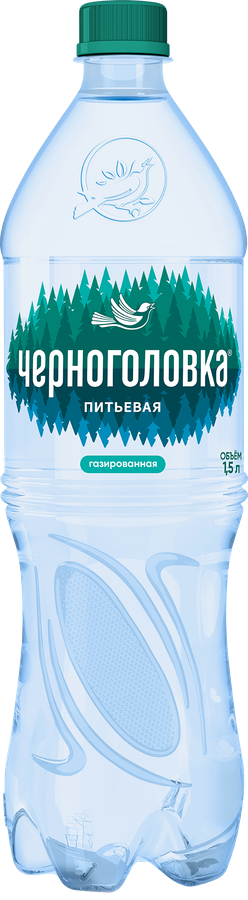 Вода ЧЕРНОГОЛОВКА газированная, 1.5л