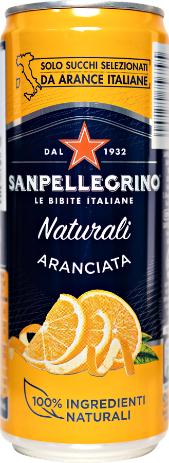 Напиток S.PELLEGRINO Aranciata сокосодержащий газированный, 0.33л