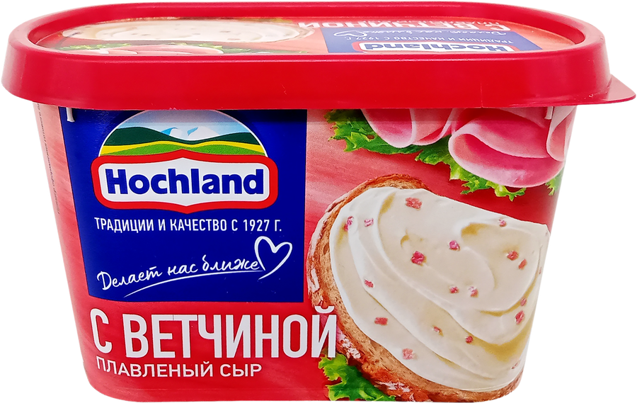 Сыр плавленый HOCHLAND с ветчиной 55%, без змж, 400г