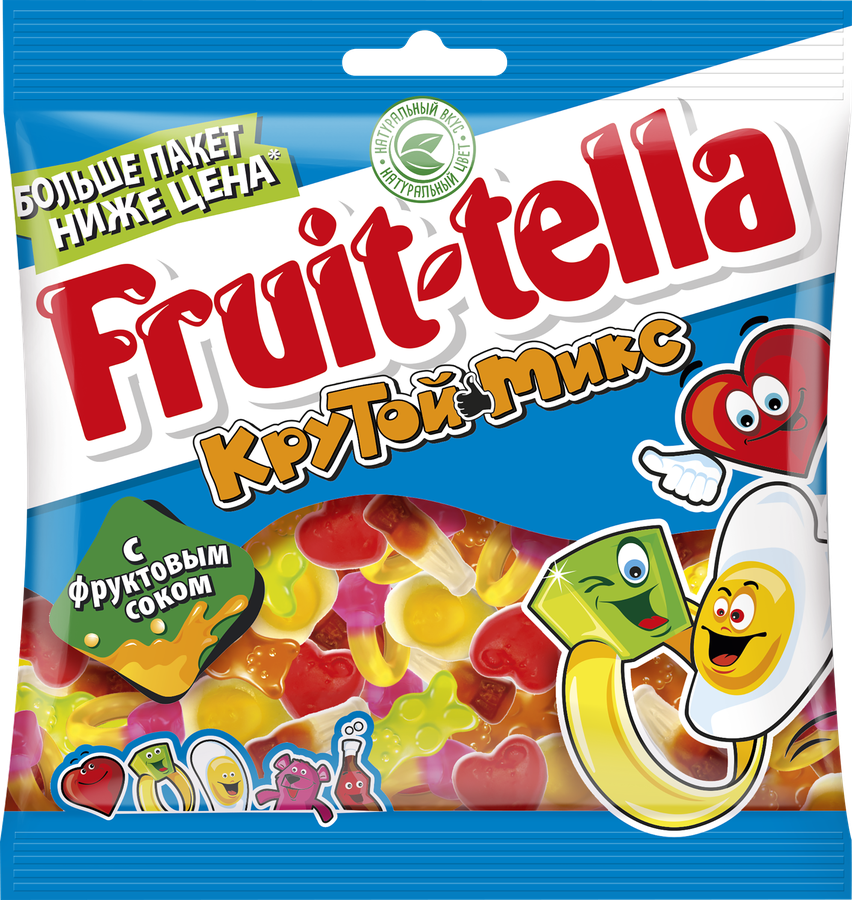 Мармелад жевательный FRUIT-TELLA Крутой микс, 150г