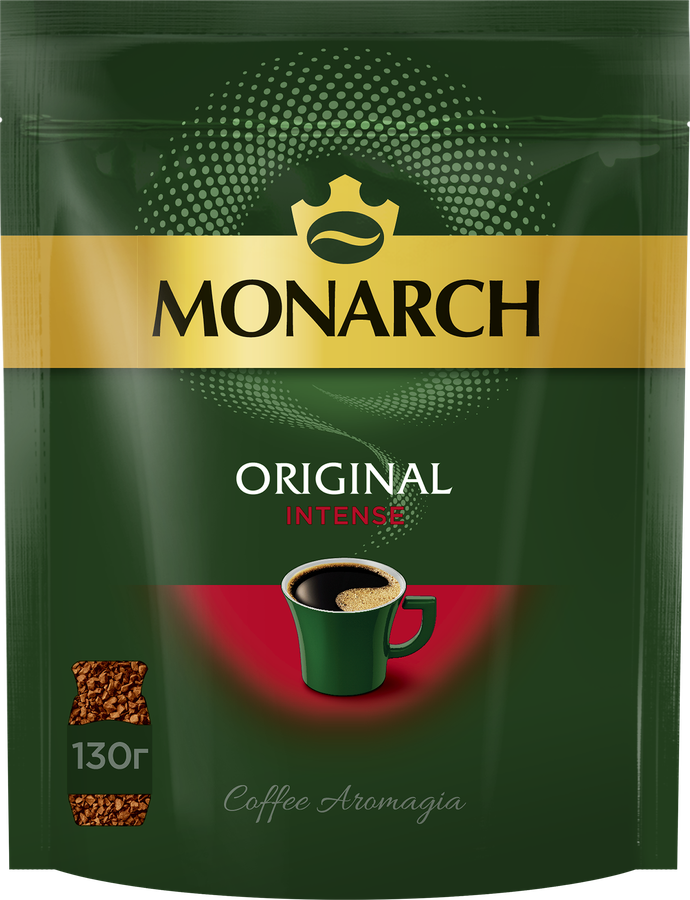 Кофе растворимый MONARCH Original Intense натуральный сублимированный, 130г