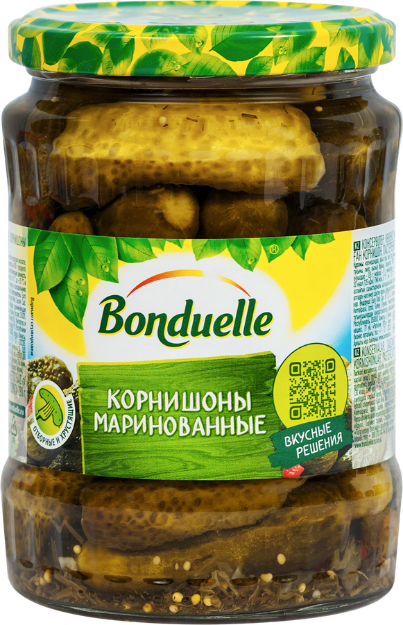 Корнишоны маринованные БОНДЮЭЛЬ, 580мл