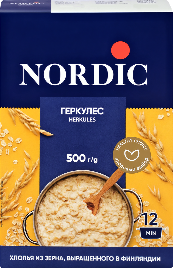 Хлопья овсяные NORDIC Геркулес Финский, 500г