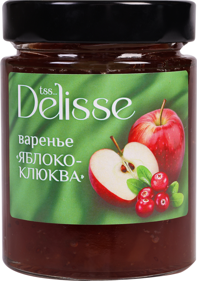 Варенье DELISSE Яблоко-клюква, 275г