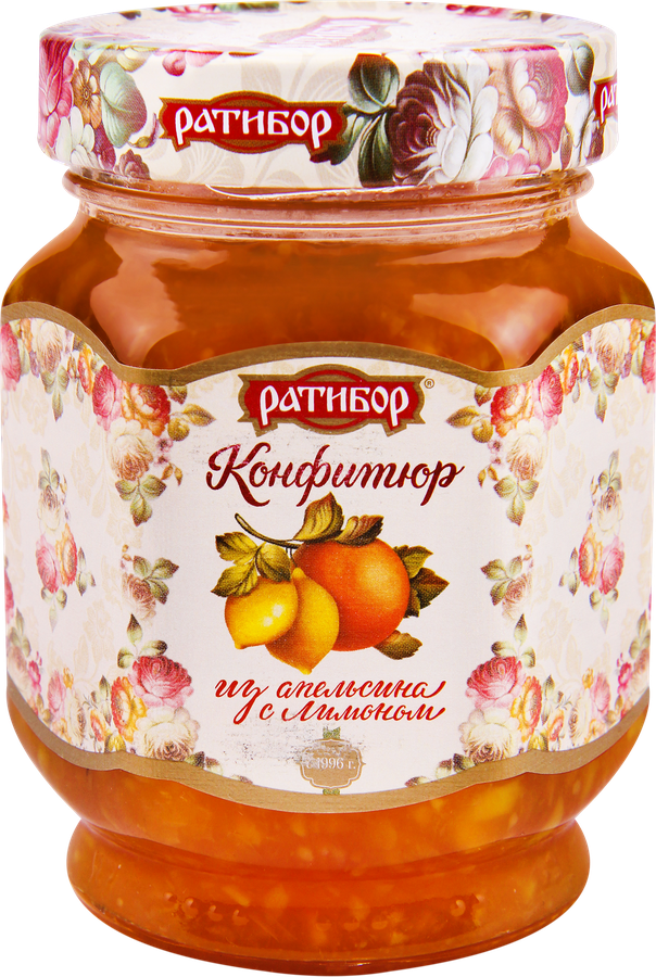 Конфитюр РАТИБОР из апельсина с лимоном, 350г